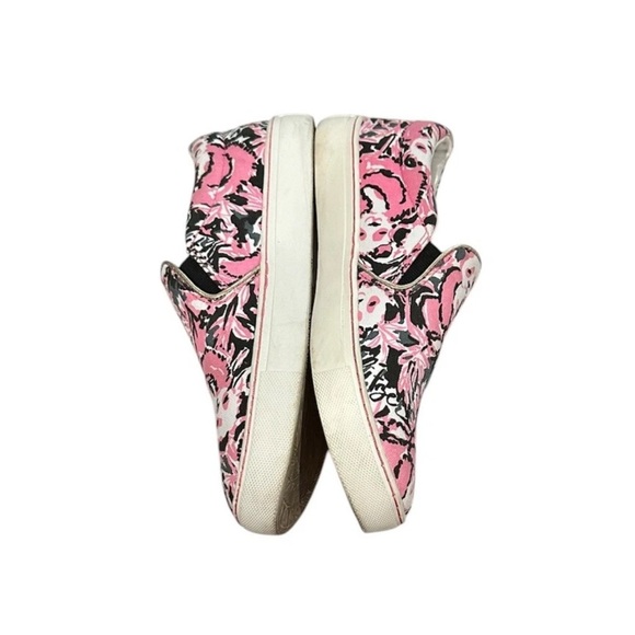 LILLY PULITZER Julie Sneakers "Hangin With My Boo" Size 6 Panda Hibiscus Shoe - Picture 4 of 9